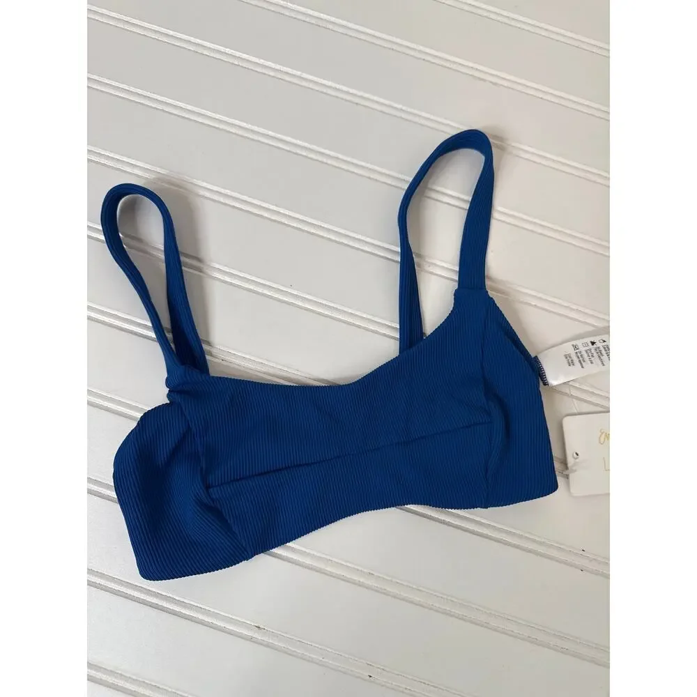 NWT L Space Bathing Suit Top - Siren V-Neck Ribbed & Jess Swim Surf Bundle Sz XS